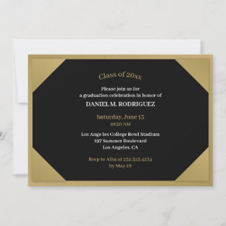Invitación plana del Diploma de Graduación