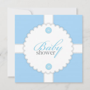 Invitación plana del muchacho de Baby Shower