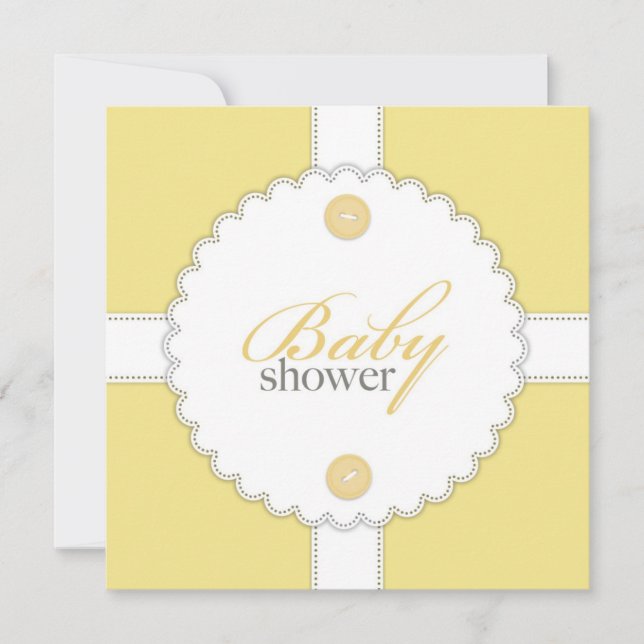 Invitación plana dental de Baby Shower (Anverso)