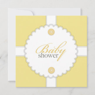 Invitación plana dental de Baby Shower