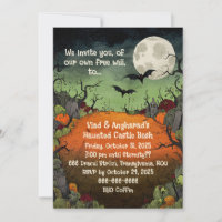 Invitación plana inspirada en Burton, con un murci
