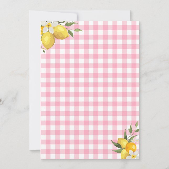 Invitación plana, tamaño: 5" x 7", papel: firma M (Reverso)