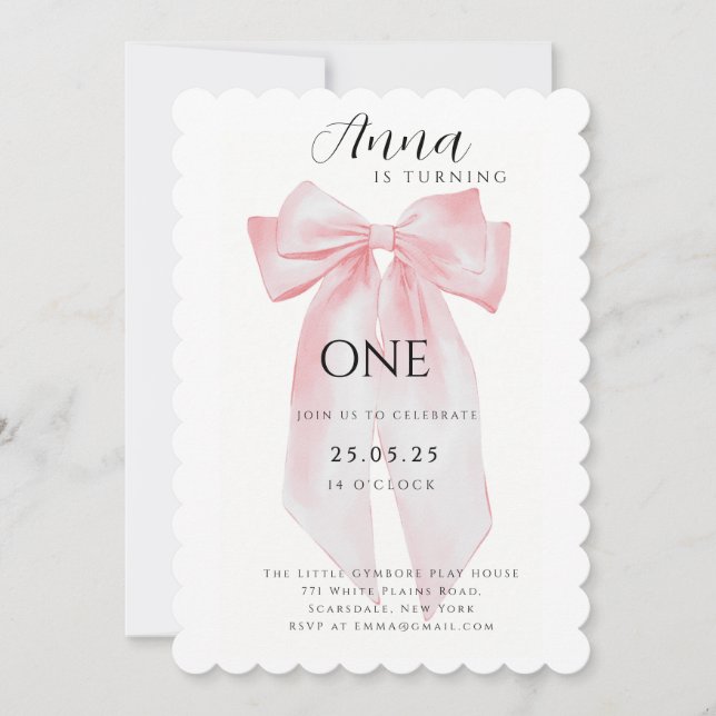 Invitación plana, tamaño: 5" x 7", papel: firma M (Anverso)