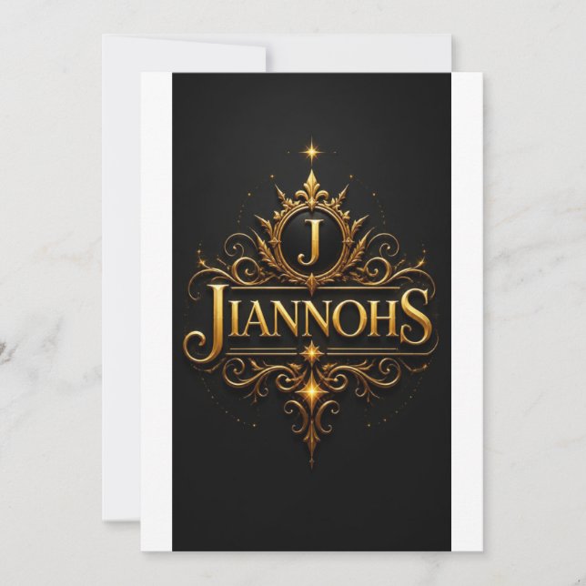 Invitación plana, tamaño: 5" x 7", Papel: Firma M (Anverso)