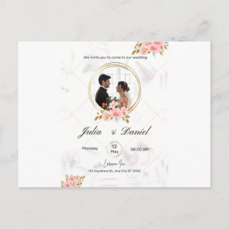 Invitación plana, tamaño: 5" x 7", papel: mate,