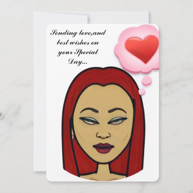 Invitación plana, tamaño: 5" x 7", papel: mate, en (Anverso)