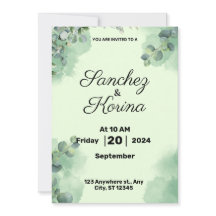 Invitación plana, tamaño: 5" x 7", papel: mate, en