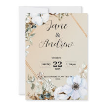 Invitación plana, tamaño: 5" x 7", papel: mate, en