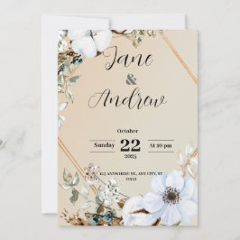 Invitación plana, tamaño: 5" x 7", papel: mate, en
