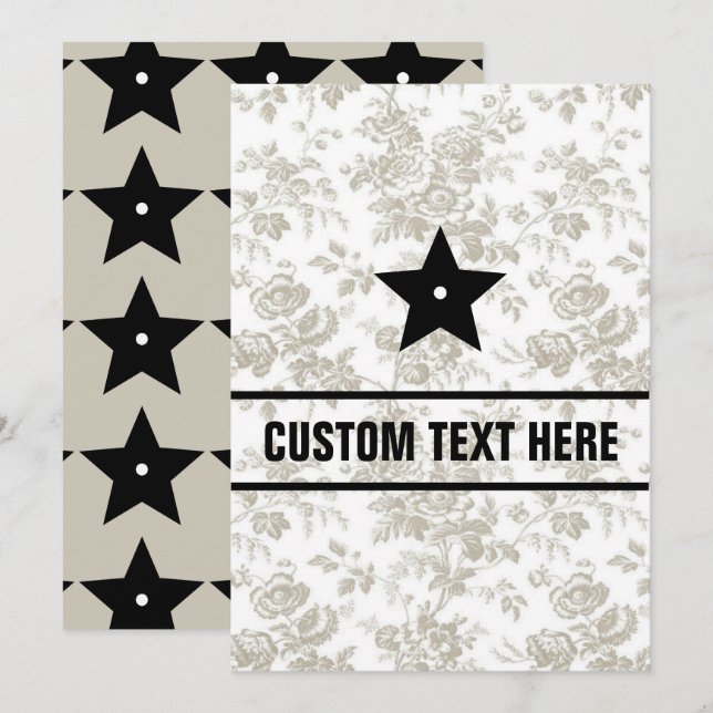 Invitación plana, tamaño: 5" x 7", papel: mate, en (Anverso / Reverso)