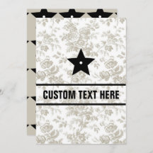 Invitación plana, tamaño: 5" x 7", papel: mate, en