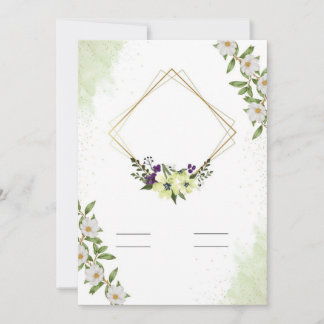 Invitación plana, tamaño: 5" x 7", papel: mate, en