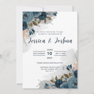 Invitación plana, tamaño: 5" x 7", papel: mate, so
