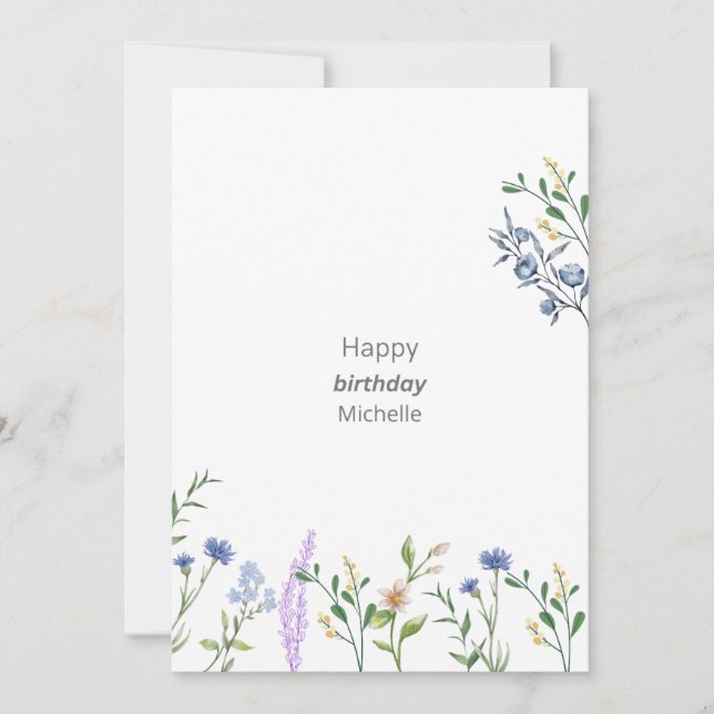 Invitación plana, Tamaño: 5" x 7", Papel: Mate, So (Anverso)