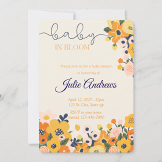 Invitación plana, tamaño: 5" x 7", Papel: Signatur