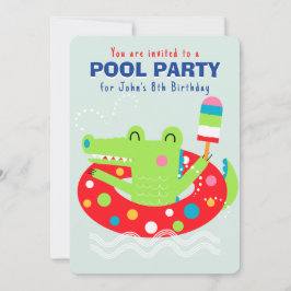 Invitación plana verde claro