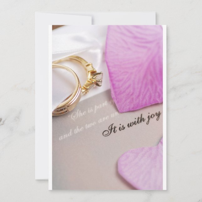 Invitación planes de boda (Anverso)