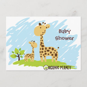 Invitación Planeta orgánico Baby Shower Invitaitions de la