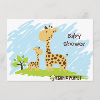 Invitación Planeta orgánico Baby Shower Invitaitions de la