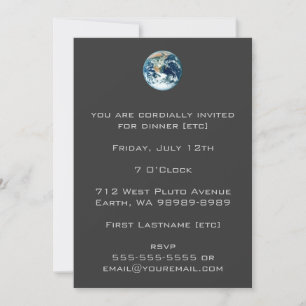 Invitación Planeta Tierra