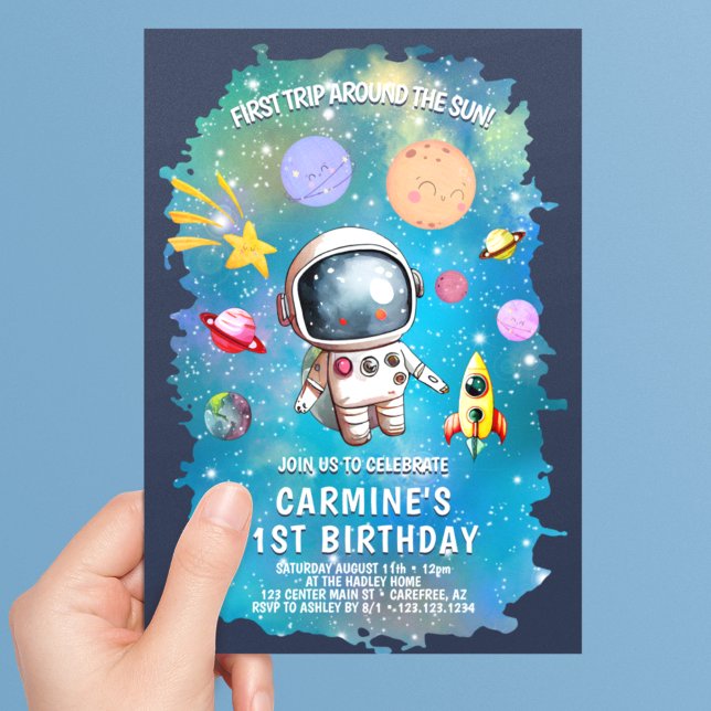 Invitación Planetas del espacio exterior primer viaje (Subido por el creador)