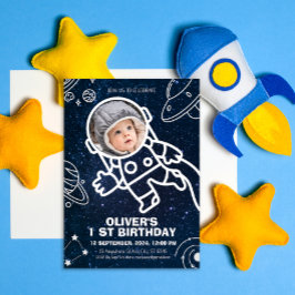 Invitación Planetas del espacio ultraterrestre Astronauta 1er