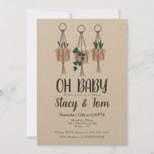 Invitación Planificador de Macrame para Macetas de Plantas Re