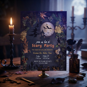 Invitación Planificador de Noche de Fiesta de Brujas de Hallo