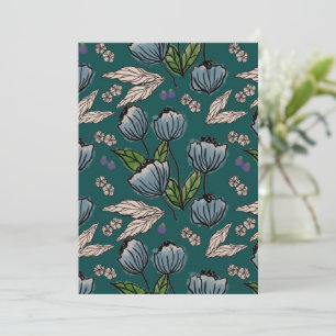 Invitación Planificador personalizado - Profundo Verde azulad