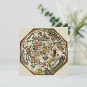 Invitación Planisferio Celeste Antiguo por Peter Apian