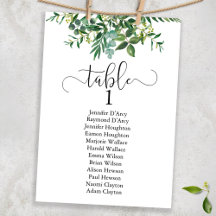 plano de tabla boda de moda verde, fuente moderna