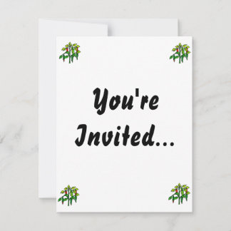 Invitación Planta de Chile, muchos pimientos gráficos