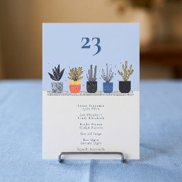 Invitación Planta de la casa botánica Tabla Número de asiento