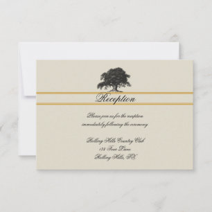 Invitación Plantación del roble en la recepción nupcial del