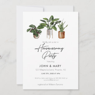 Invitación Plantas acuáticas Fiesta de calentamiento de la ca