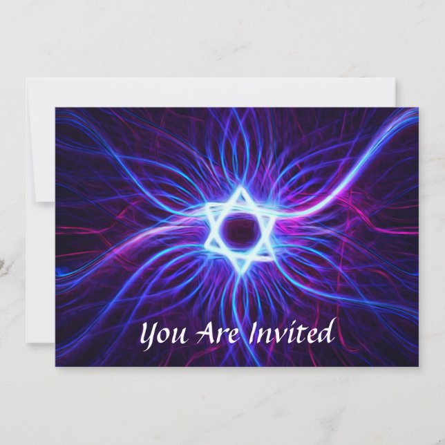 Invitación Plasma Magen Bar/Bat Mitzvah (Anverso)