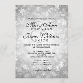 Invitación Plata elegante de la chispa del país de las