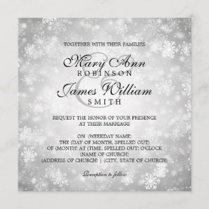 Invitación Plata elegante de la chispa del país de las