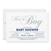 Plata, Marina | Moderna Typography Boy Baby Shower
