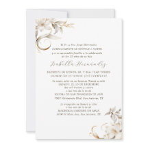 Plata, Oro y Floral Blanca