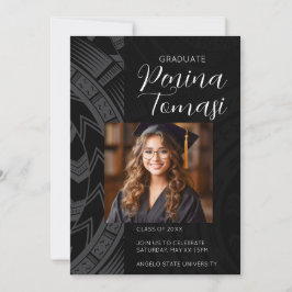 Invitación Plata y Negro