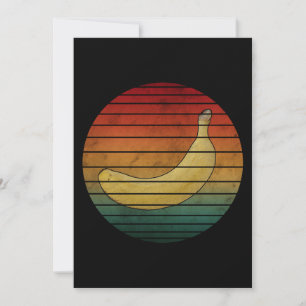 Invitación Plátano Fruta Vintage