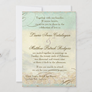 Invitación Playa costera moderna de Tortuga del Mar Caribe