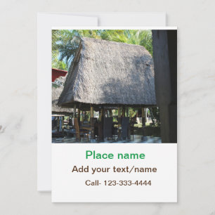 Invitación playa de agua océano playa añadir nombre de sitio 