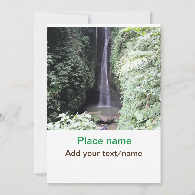 Invitación playa de agua océano playa añadir nombre de sitio  (Anverso)