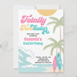 Invitación Playa de Surfboard totalmente doble, segundo cumpl