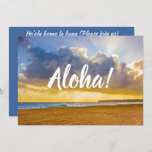 Invitación Playa Lumahai, Kauai, Hawaii