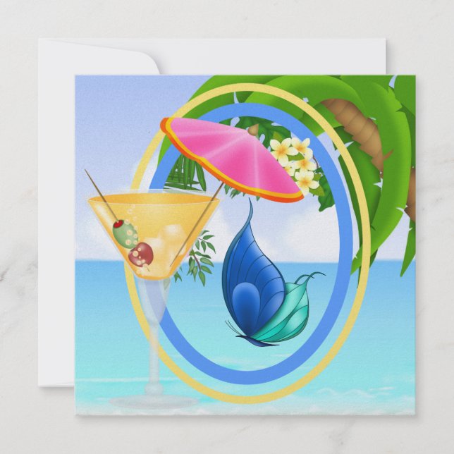 Invitación Playa Paradise (Anverso)