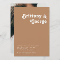 Playa Retro | Monograma de fotografía casual marró