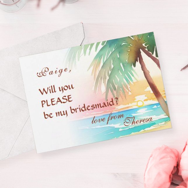 Invitación Playa tropical acuática (Subido por el creador)